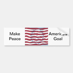 Amerikas Autoaufkleber für die "Goal Peace Sign Fl