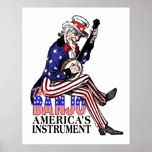 Amerikas Banjo-Poster Poster (Vorne)