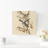 Amerikas Baumsparrow, Audubons Vögel Amerikas Quadratische Wanduhr (Zuhause)