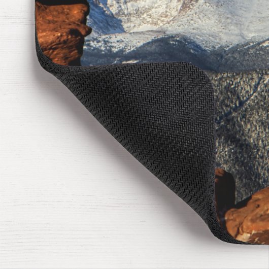 Amerikas Berg Gerahmt von Sandstone Mousepad (Ecke)