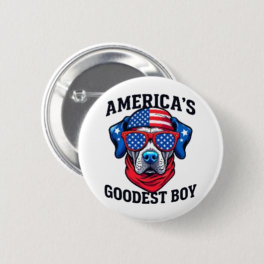Amerikas bester Junge Hund Button (Vorne & Hinten)