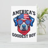 Amerikas bester Junge Hund Einladung (Stehend Vorderseite)