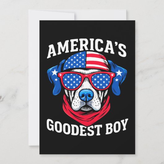 Amerikas bester Junge Hund Einladung (Vorderseite)