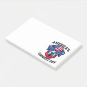 Amerikas bester Junge Hund Post-it Klebezettel (angewinkelt)