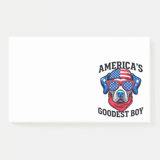 Amerikas bester Junge Hund Post-it Klebezettel (Vorderseite)