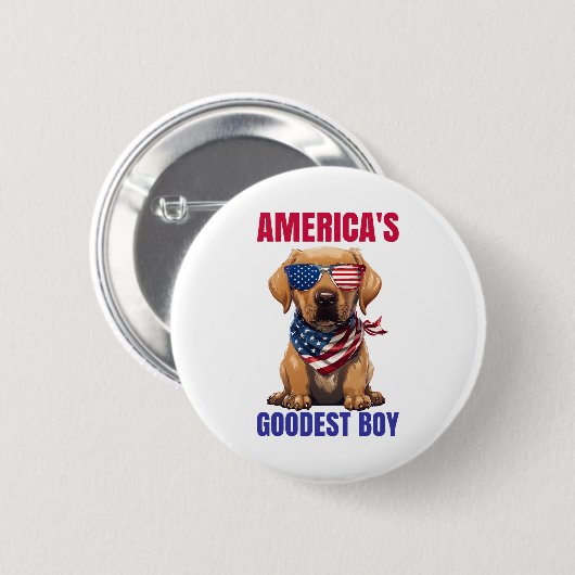 Amerikas bester Labrador Button (Vorne & Hinten)
