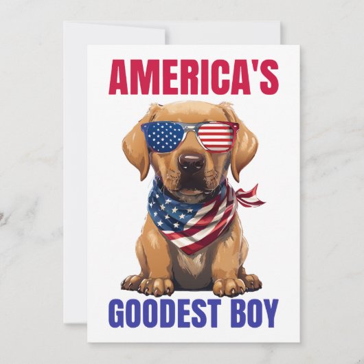 Amerikas bester Labrador Einladung (Vorderseite)