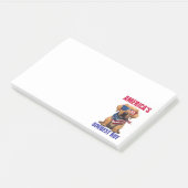 Amerikas bester Labrador Post-it Klebezettel (angewinkelt)