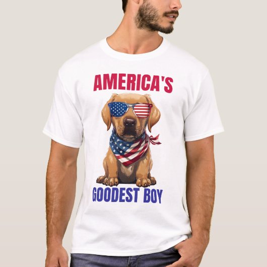 Amerikas bester Labrador T-Shirt (Vorderseite)