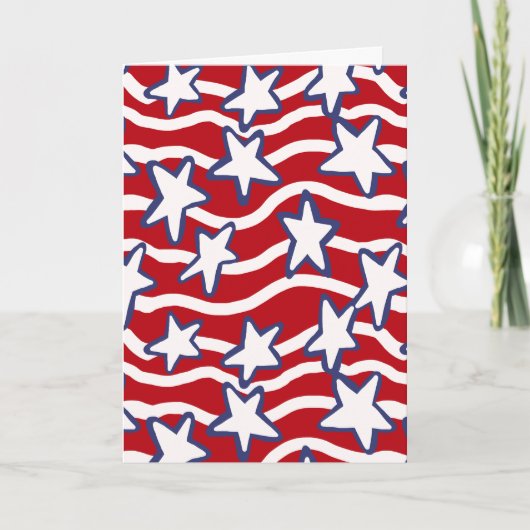 Amerikas blühende US Flagge Karte (Vorderseite)