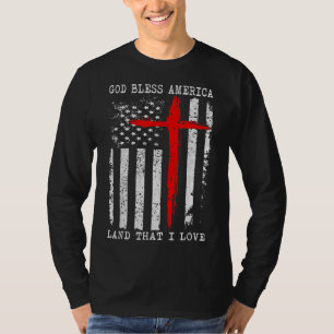 Amerikas Christlicher Gott segne Amerika T-Shirt