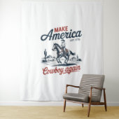 Amerikas Cowboy wieder Pferd machen Wandteppich (Beispiel)