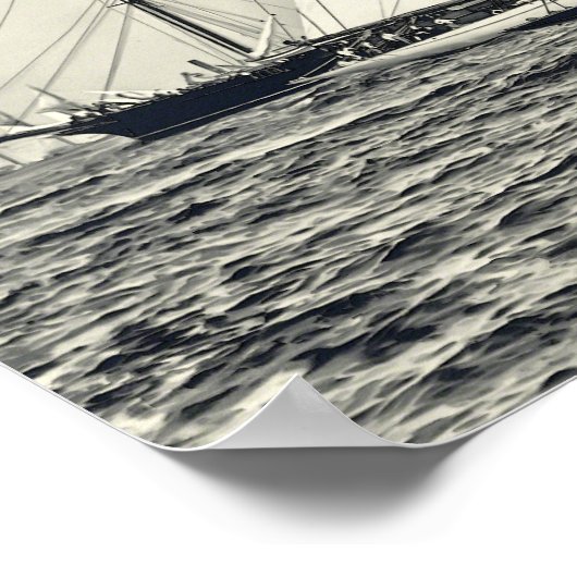 Amerikas Cup 1892 Poster (Ecke)