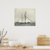 Amerikas Cup 1892 Poster (Küche)