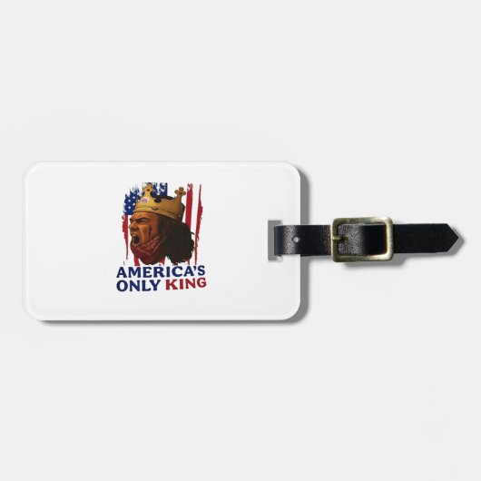 Amerikas einziger König Gepäckanhänger (Vorderseite horizontal)