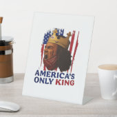 Amerikas einziger König Sockelschild (In SItu)