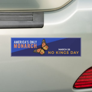 Amerikas einziger Monarch No Kings Day 28. März Autoaufkleber