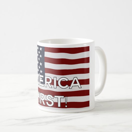 Amerikas erste US-Flagge Kaffeetasse (VorderseiteRechts)