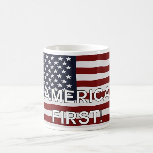 Amerikas erste US-Flagge Kaffeetasse (Mittel)