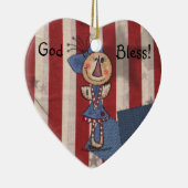 Amerikas erster Engel Keramikornament (Rechts)