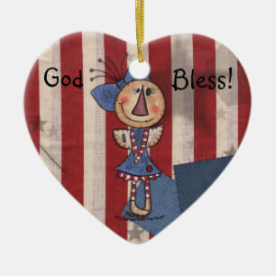 Amerikas erster Engel Keramikornament