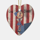 Amerikas erster Engel Keramikornament (Links)
