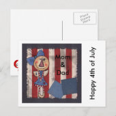 Amerikas erster Engel Postkarte (Vorne/Hinten)