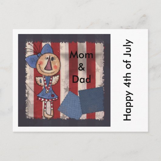 Amerikas erster Engel Postkarte (Vorderseite)