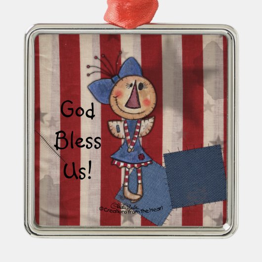 Amerikas erster Engel Silbernes Ornament (Vorne)