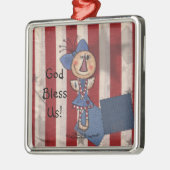 Amerikas erster Engel Silbernes Ornament (Links)