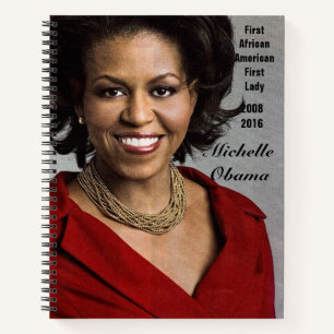 AMERIKAS ERSTER LADY, MICHELLE OBAMA NOTIZBLOCK