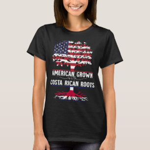Amerikas Erwachsenenalter mit Costa-Rica-Wurzeln T-Shirt