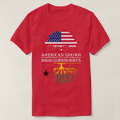 Amerikas Erwachsenenalter mit guineischen Roots-Gu T-Shirt (Design vorne)