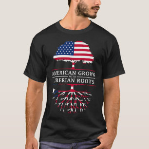 Amerikas Erwachsenenalter mit liberianischen Wurze T-Shirt