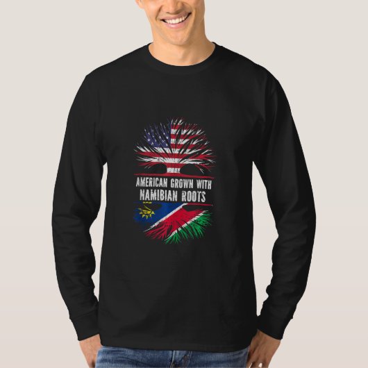 Amerikas Erwachsenenalter mit namibischer Roots-US T-Shirt (Vorderseite)