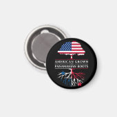Amerikas Erwachsenenalter mit Panamaanern Roots Pa Magnet (Vorderseite/Rückseite)