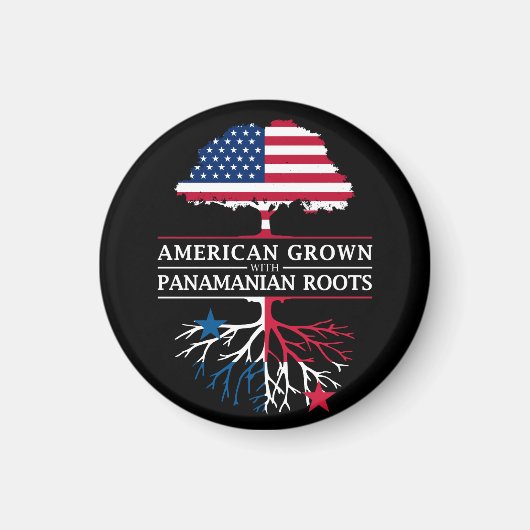 Amerikas Erwachsenenalter mit Panamaanern Roots Pa Magnet (Vorne)