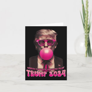 Amerikas Favorit Verurteilte Felon Pink Trump Bubb Karte