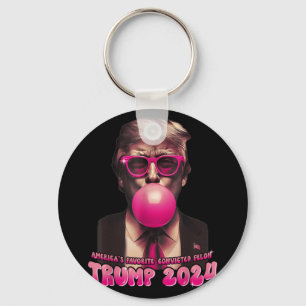 Amerikas Favorit Verurteilte Felon Pink Trump Bubb Schlüsselanhänger