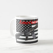 Amerikas Favorite Rifle USA Flag AR15 Personalisie Kaffeetasse (Vorderseite Links)