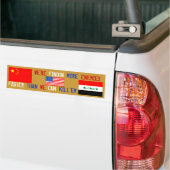 Amerikas Feinde (der IRAK GEGEN CHINA) Autoaufkleber (Auf Lkw)