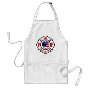 Amerikas Feuerwehrmann-Flaggen-Logo Schürze