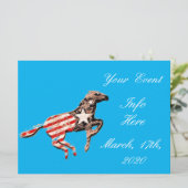 Amerikas Flaggenpferd läuft Thunder_Cove (Stehend Vorderseite)