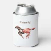 Amerikas Flaggenpferd läuft Thunder_Cove Dosenkühler (Kanne Vorderseite)