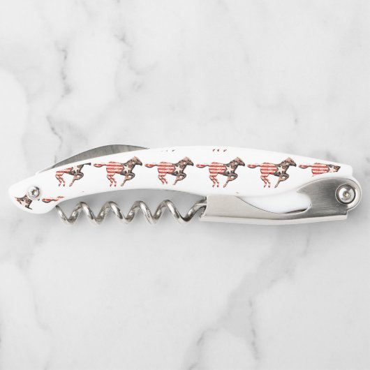 Amerikas Flaggenpferd läuft Thunder_Cove Kellnermesser (Rückseite)