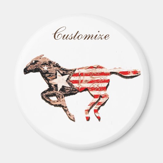 Amerikas Flaggenpferd läuft Thunder_Cove Magnet (Vorne)