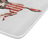 Amerikas Flaggenpferd läuft Thunder_Cove Schneidebrett (Ecke)