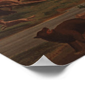 Amerikas Fortschritt, John Gast 1872 Poster (Ecke)