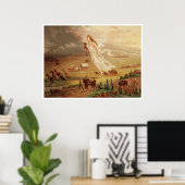 Amerikas Fortschritt - ManifestDestiny [1873] Poster (Heimbüro)