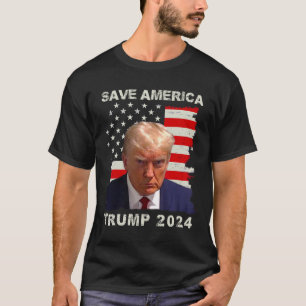 Amerikas freie Trump-Tasse Shot 2024 amerikanische T-Shirt